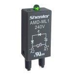 AMD-ML1, Модуль защиты, варистор + зеленый LED, 240VAC/DC
