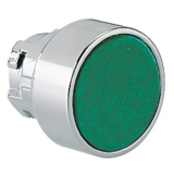 8 LM2T Q103 Толкатель кнопки в металлическом корпусе, c фиксацией, (без крепежного основания ..AU120) цвет зеленый