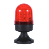 MS66G-FFF-R Сигнальный маяк d=66×97мм, монтаж на пластиковой опоре, LED модуль пост./мигающ. свечения: красный, питание 110…220VAC, IP65