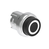 LPSB2102 Нажимная кнопка Platinum диаметром 22 мм, выступающая, без фиксации, с пружинным возвратом, символ 0, цвет черный, (без крепежного основания LPXAU 120M) preview