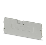 D-PT 1,5/S-QUATTRO Концевая крышка, Длина: 63,2 мм, Ширина: 2,2 мм, Высота: 24,3 мм, Цвет: cерый