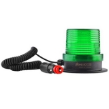 SNT-F915-B-2 Сигнальный маяк с разъемом для прикуривателя, магнитный, стробоскопический эффект, Зелёный , 12-24V AC/DC, IP65. Зуммер preview