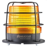 SNT-115-ND-KFS-3 Сигнальный маяк 100 мм, датчик освещенности, 5 режимов свечения, Жёлтый, 12-24V AC/DC, IP65. preview