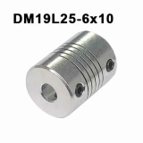 DM19L25-6x10  COUPLING Муфта из алюминиевого сплава для энкодера. внутр d=6 / 10 мм, внешний d=19 мм. длина муфты 25 мм