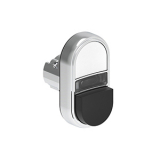 LPSBL7214 Двойная кнопка нажатия без фиксации с белым световым индикатором, с одной выступающей и одной утопленной кнопками, цвета белый и черный, (без крепежного основания LPXAU 120M) preview