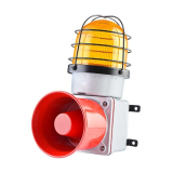 FNAZ-E12513-D-3 (полный аналог SNT-E12513-D-3) Промышленная светодиодная сирена, с литым корпусом и 7 мелодиями, 12-30V/DC, цвет желтый