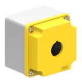 LPZM1A5 Корпус для пультов управления на 1 кнопку d=22 мм, металл, желтый, 80х80х73 мм preview