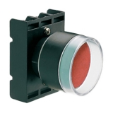 8 LP2T B304 Толкатель кнопки в пластиковом корпусе, с выступающим защиным кольцом без фиксации, (с крепежным основанием ..AU120), цвет черный preview