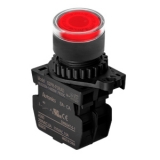 S2PR-P3RAD, Кнопка нажатия с подсветкой, НО, LED 12-30VDC/AC, цвет красный