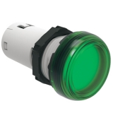 LPMLB3 Моноблочный светодиодный индикатор, d=22 мм, постоянное свечение, 24VAC/DC, Т= -25...+70 C, IP66, IP67, IP69K с передней; IP20 с задней стороны, Цвет зеленый preview