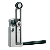 KPF1S11 Металлический концевой выключатель, регулируемый рычажный толкатель с пластиковым роликом, 1НО+1НЗ, быстрое переключение, условный тепловой ток Ith: 10А, длина кабеля 2м  preview