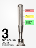 RPF1-324F-RYG 3-х цветная светодиодная сигнальная колонна, диаметр 50 мм, Режим свечения - постоянное с зуммером, прозрачный плафон, 3 цвета RYG (красный, желтый, зеленый), питание 24VDC, крепление с изменением угла наклона, IP40, кабель 2м