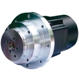 A50K-M566-RB10 5-фазный шаговый двигатель, сплошной вал, 1,4 А, 50 кгс*см, со ступицей и встроенным тормозом, передаточное число 1:10