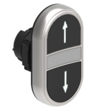 LPCBL7191 Двойная черная кнопка нажатия с белой подсветкой, пружинный самовозврат обеих кнопок, стрелки вверх-вниз preview