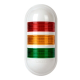 PWEZ-301-RYG 12VAC/DC Cигнальная светодиодная колонна, 40мм, цвет корпуса бежевый (красн, желт, зел, пост./мигающее+зуммер)