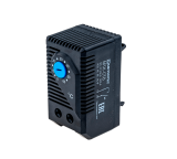 MTK-CT0 Термостат щитовой биметаллический для управления вентилятором в шкафах автоматики и электрошкафах. Установка на DIN-рейку, Выход  НО (AC 250 В, 10 (2) A), Диапазон настройки от 0 до +60 °C, IP20, вес 90 г