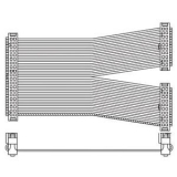 UC-ET010-24C Шлейф 1м с разъемами IDC 40p-2x20p preview