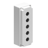 LPZM5A8 Корпус для пультов управления на 5 кнопок d=22 мм, металл, серый, 80х230х73 мм preview