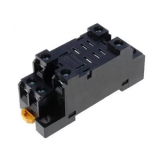 RT-08-A-E Колодка DIN для реле RET, JQX-13F -1P, 2P,  (аналог PTF-08-AE) (black),