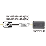 UC-MS030-06A Кабель связи ПЛК DVP с HMI (RS-232 штекер DB-9 -> mini-DIN), 3м