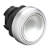 LPCQL107 Толкатель кнопки  c фиксацией, с возможностью установки подсветки, пластиковый (без крепежного основания ..AU120) цвет прозрачный