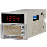 FX4S-1P4 Счетчик/Таймер прямого и обратного счета, 4 цифры, питание 100-240VAC, размер 48x48x91 mm, выход Релейный 1С + NPN