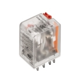 DRM570524LT Реле 5А, 4С, катушка управления 24VAC, Светодиод + тествая кнопка,Weidmuller