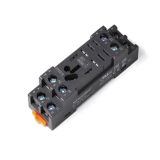 STB08-E Цоколь STB08-E, 16A(300V), винтовой зажим, черный, на рейку DIN35, для RKL1CO, RKL2CO, 56.31, 56.32, RPM2, LY1, LY2