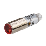 BRQM100-DDTA-C Фотодатчик цилиндрического типа, диффузионный, корпус латунь М18х1, выход NPN, питание 10-30VDC, расст. сраб. до 100 мм, Инфр. 850 нм, режим работы - на свет / на затемнение, с рег. чувств. IP67, с разъёмом на корпусе M12.