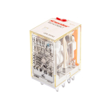 RKF4CO730LT Реле, 4CO, 6A (250VAC/30VDC), 230VAC, мех. индикация, тест-кнопка с блокировкой, LED