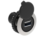 LPFD01 Интерфейс USB3.0 разъем, соединение типа A-A "мама". Переходник под диаметр отверстия d30мм