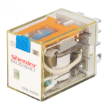 RKL2CO024LTD Реле 2CO, 10A, (250VAC/30VDC), 24VDC, мех. индикация, тест-кнопка с блокировкой, диод -A1/+A2, LED