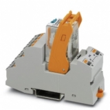 RIF-2-RPT-LV-230AC/4X21 Релейный комплект с разъемами рush-in, состоящий из: (Колодка - RIF-2-BPT/4X21 - 2900934, +  реле REL-IR4/L-230AC/4X21 - 2903688 + защитный модуль RIF-V-120-230 UC - 2900948) реле с силовыми контактами, вставного индикатора / подав preview