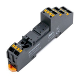 SRC08-ST Цоколь, 10A(300V), push-in, черный, на рейку DIN35, для R2G1CH, R2G2CH, RM84, RM85, RM87L, RM87P, RMP84, RMP85, 41.52, 41.61, 41.81, RT2, G2R