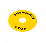MTB2-F12 Табличка "Emergency Stop", размер 90 мм (2 шт. в комплекте)