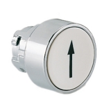 8LM2TB1158 Толкатель кнопки в металлическом корпусе, утапливаемый, без фиксации, (без крепежного основания ..AU120), цвет белый, с символом "стрелка вверх/вниз" preview