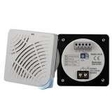 B6MA-4GDN Музыкальный зуммер, 12-24VDC, Макс. 95dB(1m), 4 типа мелодий, IP65, зелёный СИД, NPN вход с открытым коллектором