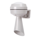 MW86N-00-S3 Настенная сирена, d=86мм, питание 12-24VAC/VDC, 0,55А, 3 звука сирены (пожарная, Полицейская, Скоря), Громкость 55 - 90±5 дБ, цвет корпуса: слоновая кость, IP54