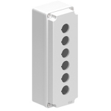 LPZM6A8 Корпус для пультов управления на 6 кнопок d=22 мм, металл, серый, 80х230х73 мм, отверстия в один ряд preview