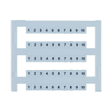 PMC SB 5/50 FW 81-90 Маркировка пронумерованная, Размер шильдика 5х5 мм, Число шильдиков в ряду 10шт, Число шильдиков на пластине 50шт. Диапазон температур от -40°C до +105°C
