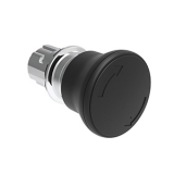 LPSB6642 Грибовидная, нажимная кнопка Platinum, диаметр 40 мм, металлическая, с фиксацией, возврат поворотом, цвет черный, для простой остановки, (без крепежного основания LPXAU 120M) preview