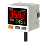 PSQ-BC01U-R1/8 Цифровой датчик давления,универсальный (масло, жидкости, газ),смешанное давление,-100…100 кПа,NPN+PNP c открытым коллектором+тип аналогового вых. или внешнего вх.,штуцер