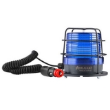 SNT-F915-B-KFS-4 Сигнальный маяк с разъемом для прикуривателя, магнитный, стробоскопический эффект, Синий, 12-24V AC/DC, IP65. Зуммер preview