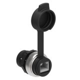 LPCD06L100 Интерфейс RJ45, соединение с Ethernet, Переходник под диаметр отверстия d=22мм, с кабелем длиной 1 м preview