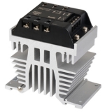 SRH3-4475 3-х фазное твердотельное реле со встроенным радиатором, 3-хполюсное, 90-240 VAC, нагрузка 48-480 VAC, 75 А