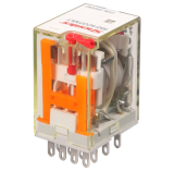 RKF4CO730LT Реле, 4CO, 6A (250VAC/30VDC), 230VAC, мех. индикация, тест-кнопка с блокировкой, LED preview