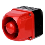 MQVH-9FF-R 110-220VAC Кубообразный звуковой оповещатель, многозвучный, 9 звуков, квадрат 95 мм, красный, 110-220VAC