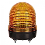 MS86S-N20-Y Стробоскопическая ксеноновая сигнальная лампа (гладкий плафон), не литая конструкция, диаметр 86 мм, питание 220VAC, цвет плафона желтый, IP65