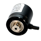 E20HB2-100-3-N-5-S Энкодер инкрементальный диаметр корпуса = 20мм, полый глухой вал 2 мм, разрешение 100 имп на 1 оборот, 3 фазы A,B,Z , выход NPN, питание 5VDC, кабель сбоку.