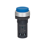 MTB8-EL61 Кнопка синяя выступающая, с возвратом, 1NO, IP65, пластик